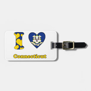 Etiqueta De Bagagem Eu amo Connecticut