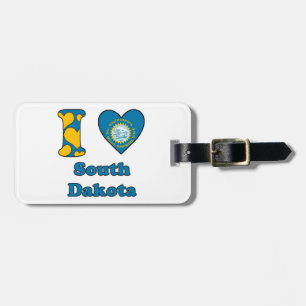 Etiqueta De Bagagem Eu amo Dakota do Sul