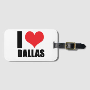 Etiqueta De Bagagem Eu amo Dallas