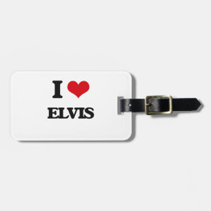 Etiqueta De Bagagem Eu amo Elvis