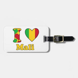 Etiqueta De Bagagem Eu amo Mali