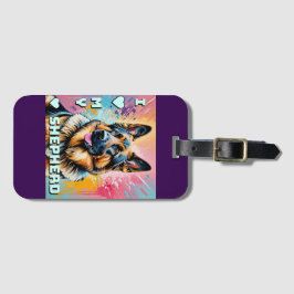 Etiqueta De Bagagem Eu amo meu German shepherd