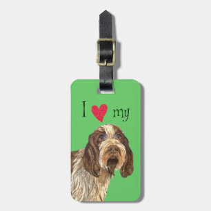 Etiqueta De Bagagem Eu amo meu Spinone Italiano