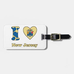 Etiqueta De Bagagem Eu amo Nova Jersey