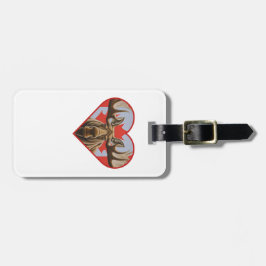 Etiqueta De Bagagem Eu amo o Canadá - Orgulho canadense de alce e folh