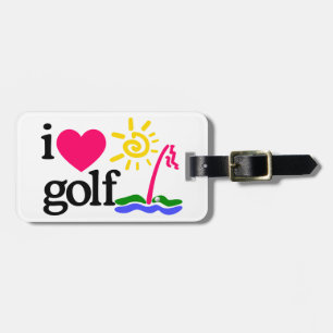 Etiqueta De Bagagem EU AMO o golfe