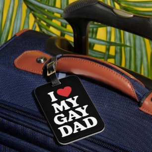 Etiqueta De Bagagem Eu Amo O Meu Pai Gay Eu Corto O Meu Pai Gay