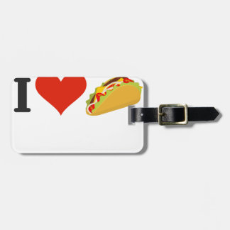 Etiqueta De Bagagem Eu amo o Tacos para amantes do Taco