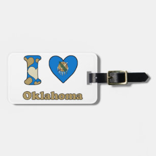 Etiqueta De Bagagem Eu amo Oklahoma