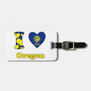 Etiqueta De Bagagem Eu amo Oregon
