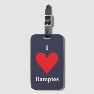 Etiqueta De Bagagem Eu amo Rampies
