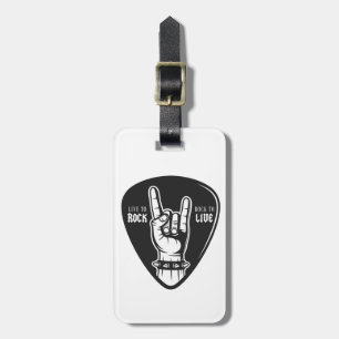 Etiqueta De Bagagem Eu amo rock