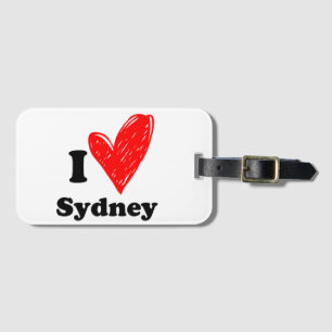 Etiqueta De Bagagem Eu amo Sydney