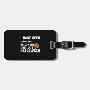 Etiqueta De Bagagem Eu Estou Preparado Para O Halloween Desde O Último