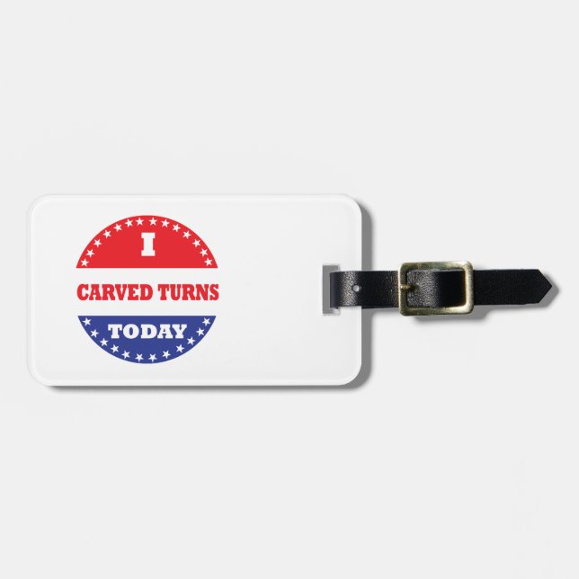 Etiqueta De Bagagem Eu Gravei Turnos Hoje (Frente Horizontal)