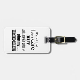 Etiqueta De Bagagem Eu Me Prefiro A Mandolin