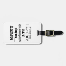 Etiqueta De Bagagem Eu Me Prefiro Banjo