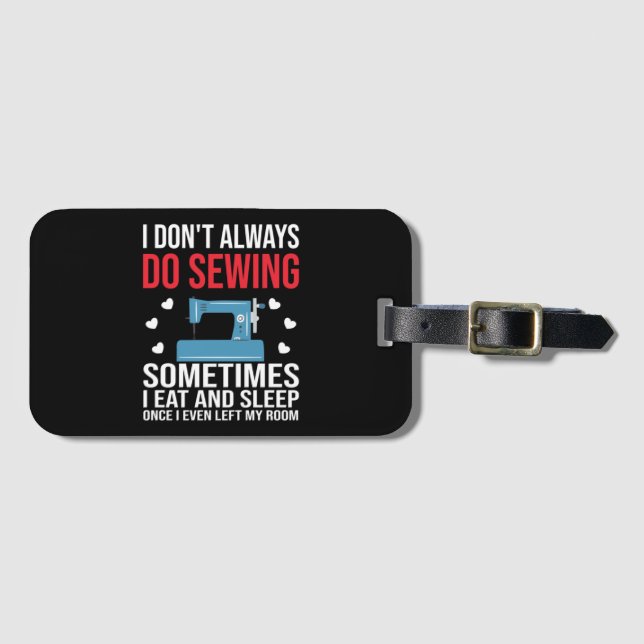 Etiqueta De Bagagem Eu nem sempre mastigo (Frente Horizontal)