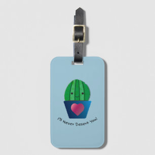 Etiqueta De Bagagem Eu Nunca Abandonarei Você Cactus