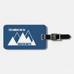 Etiqueta De Bagagem Eu Preferencialmente Em Crested Butte Colorado Mou