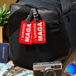 Etiqueta De Bagagem Eu Sobrevivi ao MAGA