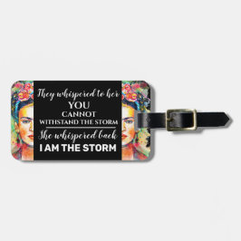 Etiqueta De Bagagem Eu Sou A Tempestade