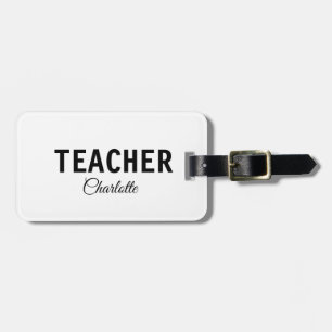 Etiqueta De Bagagem Eu sou professor escola Faculdadeadicione seu nome