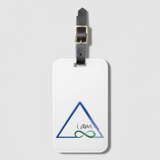 Etiqueta De Bagagem Eu sou um Tag da bagagem do triângulo