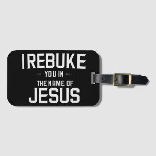 Etiqueta De Bagagem Eu Te Repreendo Em Nome De Jesus