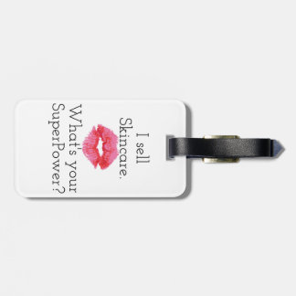 Etiqueta De Bagagem Eu vendo Skincare. Que é sua superpotência? Tag