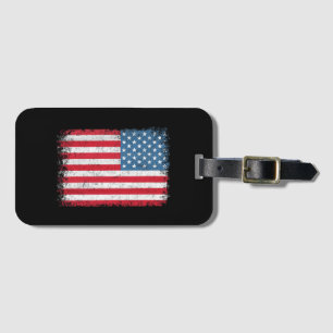 Etiqueta De Bagagem EUA Bandeira Patriótica Americana Para Homens Meni