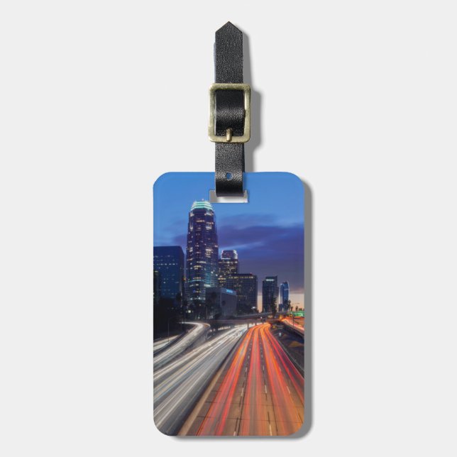 Etiqueta De Bagagem EUA, Califórnia, Los Angeles, 110 Freeway (Frente Vertical)