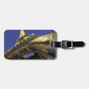Etiqueta De Bagagem Europa, França, Paris, Torre Eiffel, noite 2
