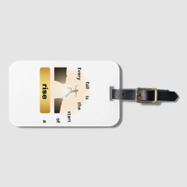 Etiqueta De Bagagem "Every Fall Is the Start of a Rise – Leap of Hope"