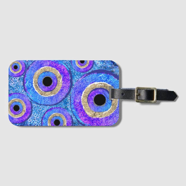 Etiqueta De Bagagem Evil Eye (Frente Horizontal)