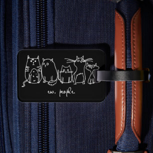 Etiqueta De Bagagem Ew, Pessoas Engraçadas, Amantes De Gato