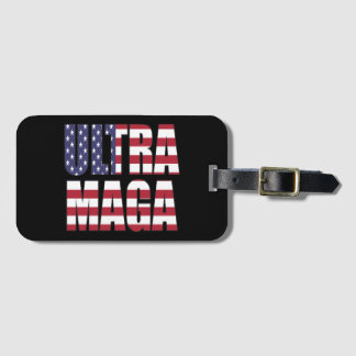 Etiqueta De Bagagem Excelente 💡 suporte do Ultra MAGA Trump nos EUA