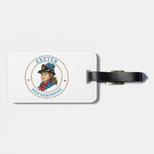 Etiqueta De Bagagem Exeter New Hampshire Colonial