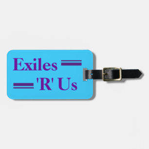 Etiqueta De Bagagem Exilados 'R' Us