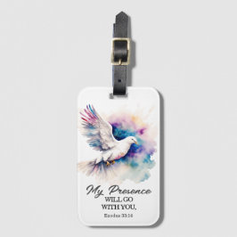 Etiqueta De Bagagem Êxodo 33:14 Minha presença vai com você Bíblia