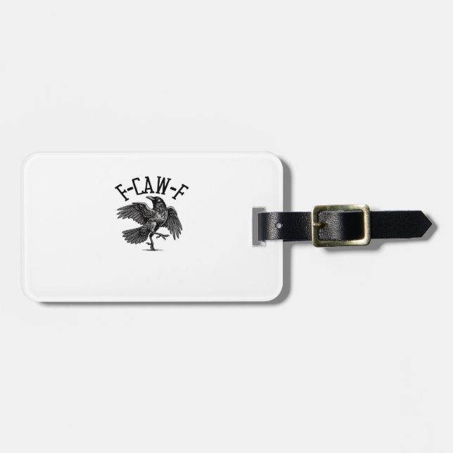 Etiqueta De Bagagem F Caw F Crow Criativo Casual (Frente Horizontal)