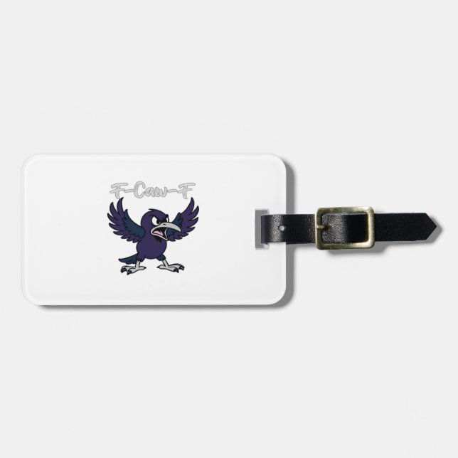 Etiqueta De Bagagem F-Caw-F Funny (Frente Horizontal)