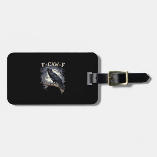 Etiqueta De Bagagem F Caw F Pássaro Engraçado Corvo Design Casual Cria