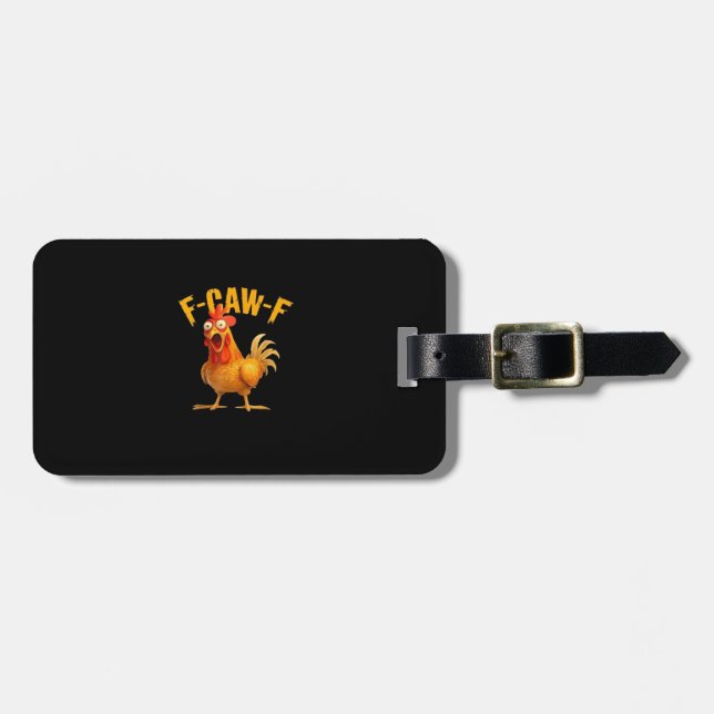 Etiqueta De Bagagem F-Caw-F Retro Clássico (Frente Horizontal)