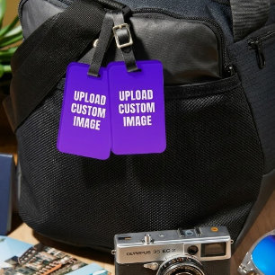 Etiqueta De Bagagem Faça o Upload de 2 Imagens Personalizadas - Adicio