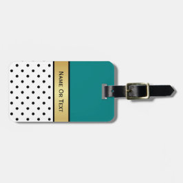 Etiqueta De Bagagem Faça uma declaração de Na moda com uma fita Dourad