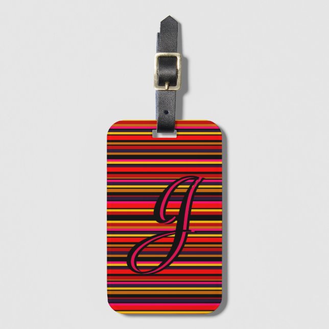 Etiqueta De Bagagem Faixa Personalizada (Frente Vertical)