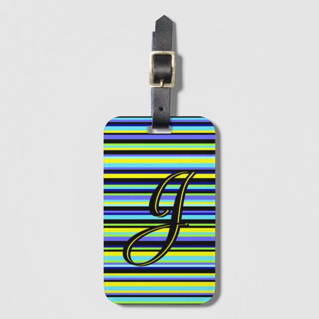 Etiqueta De Bagagem Faixa Personalizada (Frente Vertical)
