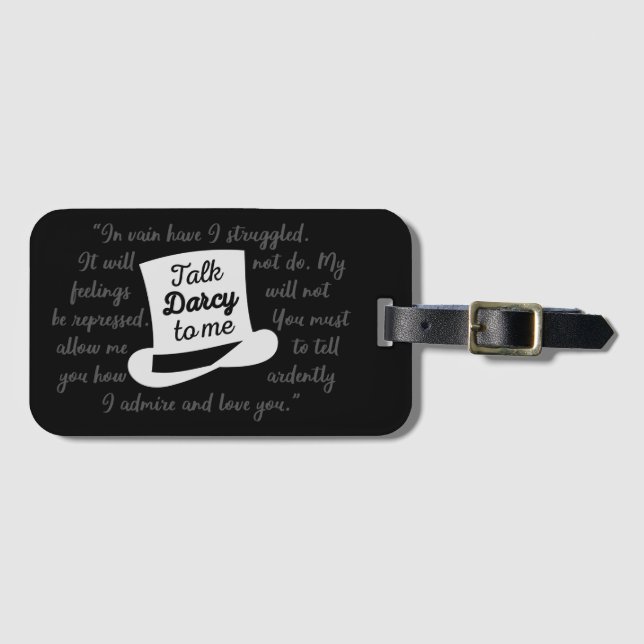 Etiqueta De Bagagem Fale comigo Darcy II (Frente Horizontal)