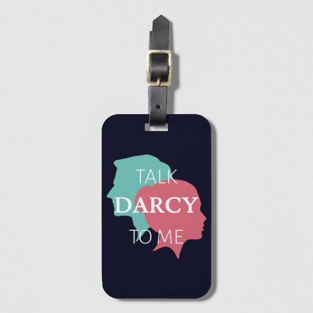 Etiqueta De Bagagem Fale comigo Darcy IV (Frente Vertical)